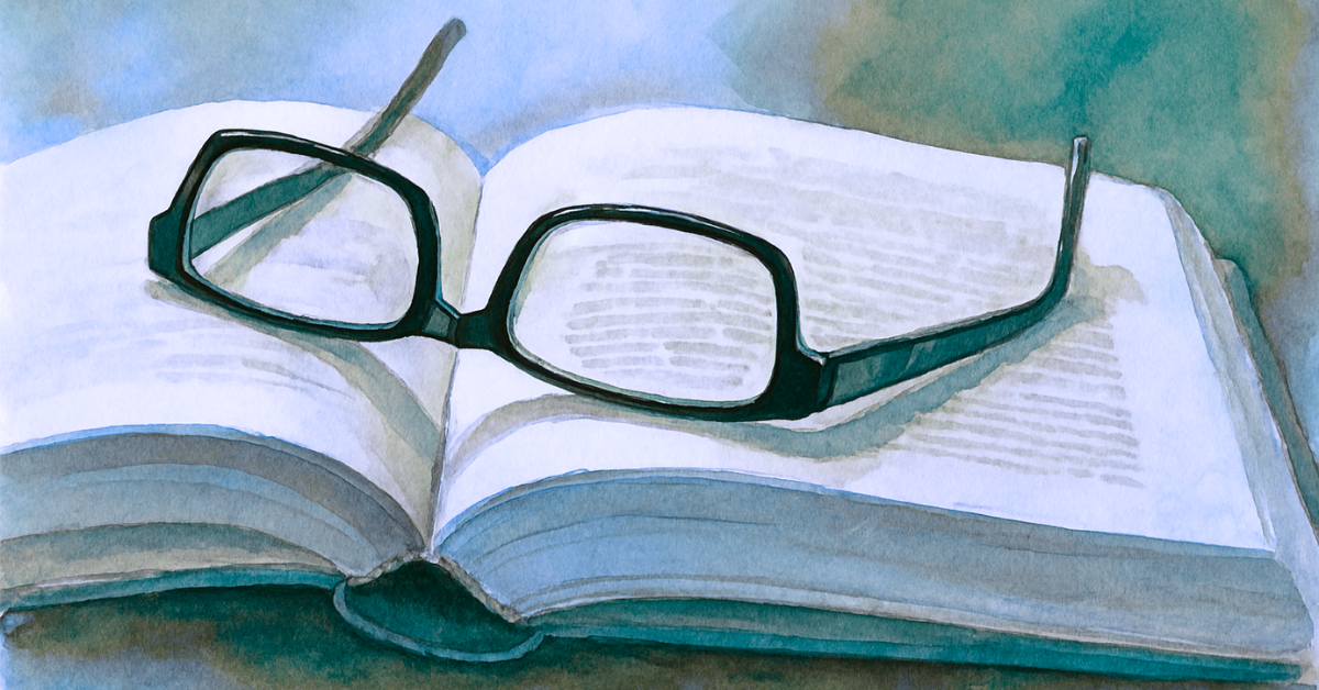 Clarity by choosing one new tool, a pair of reading glasses